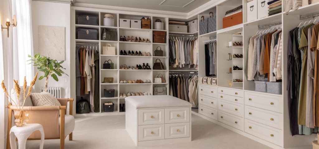 Walk-in wardrobe layout